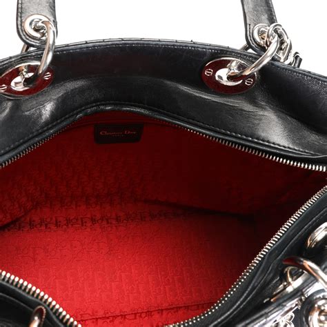 lady dior lambskin bag|dior black cannage bag.